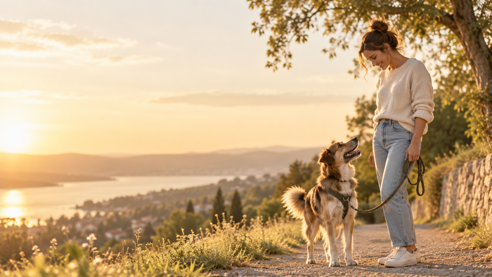 Hund in ruhiger Alltagssituation
